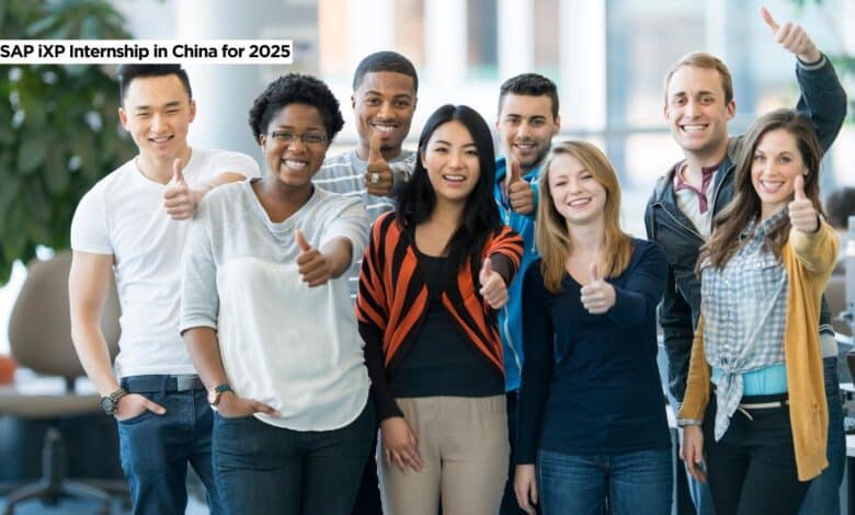 SAP iXP Internship in China for 2025 Inviting Applications