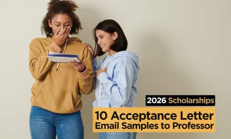 10 Email Samples to Professors for Acceptance Letters